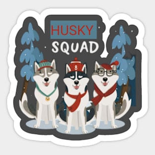 Husky squad Sticker